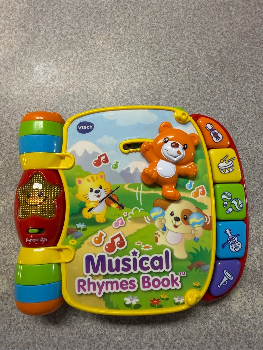 VTECH Musical Rhymes Book Kids Toy Perfect Working Condition*